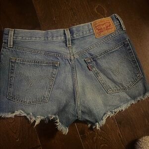 Levi's Light Blue Denim Jean Shorts